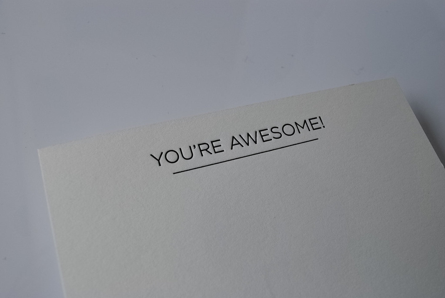 You're Awesome Letterpress Stationery