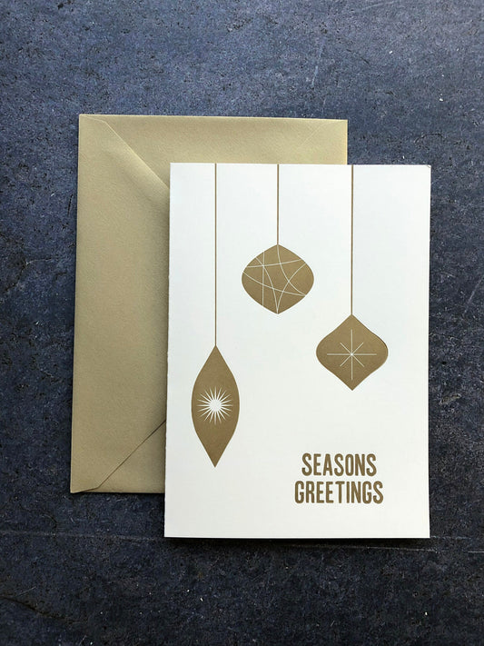 Seasons Greetings Letterpress Card